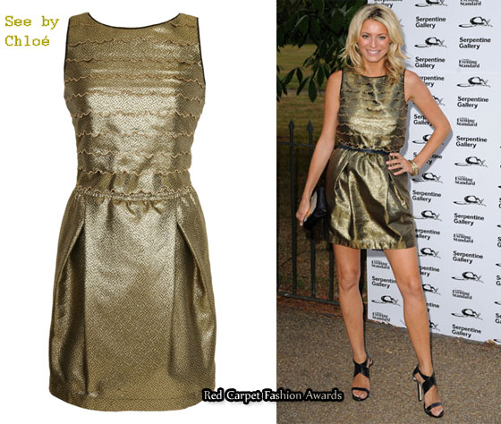 tess-daly-gold-dress-see-by-chloe