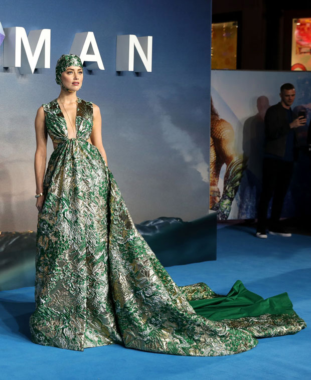 amber heard green red carpet dress Delirio Mini Dress – The Colony Edit main image 1