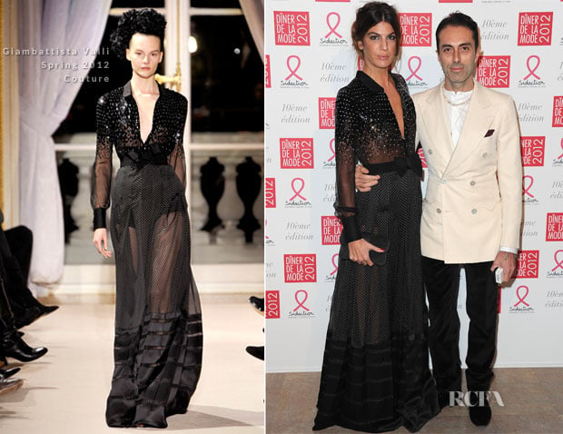 Bianca Brandolini d’Adda In Giambattista Valli - Sideaction Gala Dinner 2012