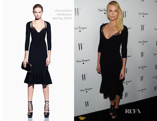 Charlize Theron In Alexander McQueen – W Magazine's Annual Golden Globe Awards Celebration