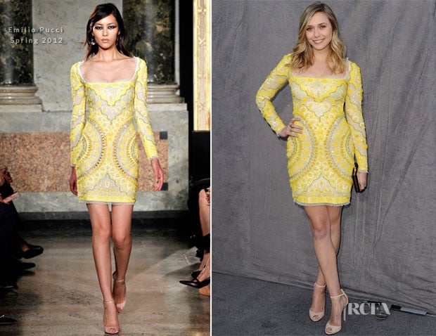Elizabeth Olsen In Emilio Pucci - 2012 Critics’ Choice Awards