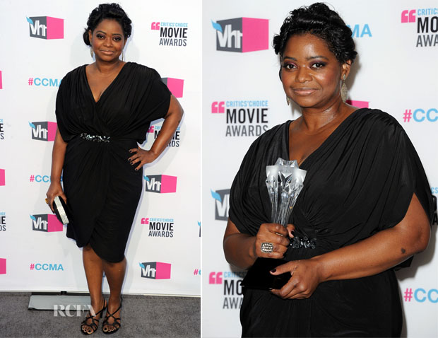 Octavia Spencer In Tadashi Shoji - 2012 Critics’ Choice Awards