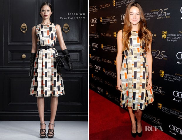 Shailene Woodley In Jason Wu – BAFTA Awards Season Tea Party