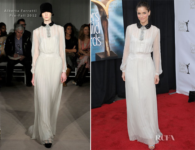 Amanda Peet In Alberta Ferretti – 2012 Writers Guild Awards