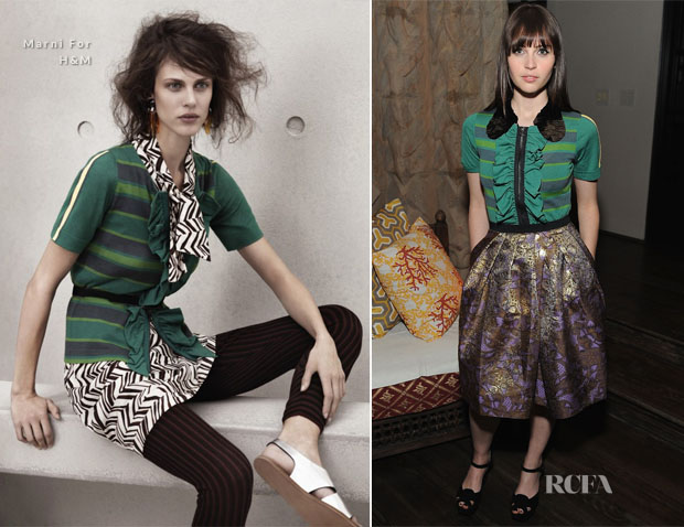 Felicity Jones In Marni For H&M – Marni At H&M Collection Launch Party
