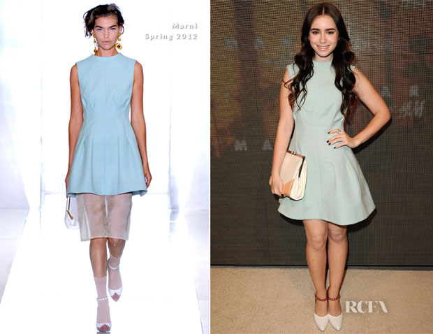 Lily Collins In Marni – Marni For H&M Collection Launch Party