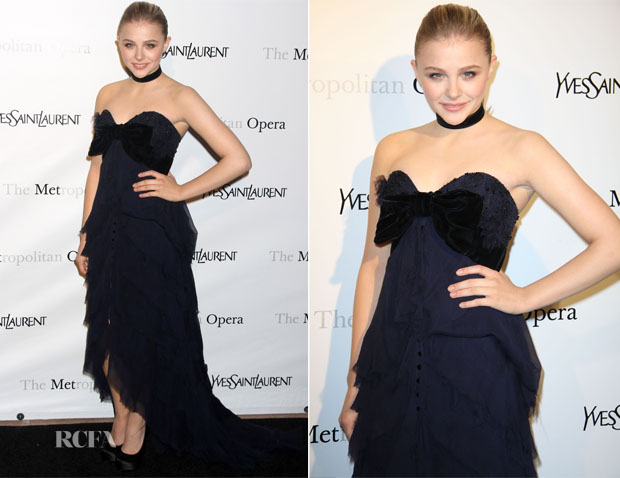 Chloe Moretz In YSL - Metropolitan Opera Gala Premiere Of Jules Massenet’s ‘Manon’