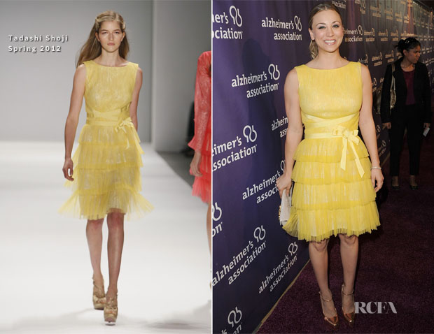 Kaley Cuoco In Tadashi Shoji - ‘A Night at Sardi’s' 20th Anniversary of the Alzheimer’s Association