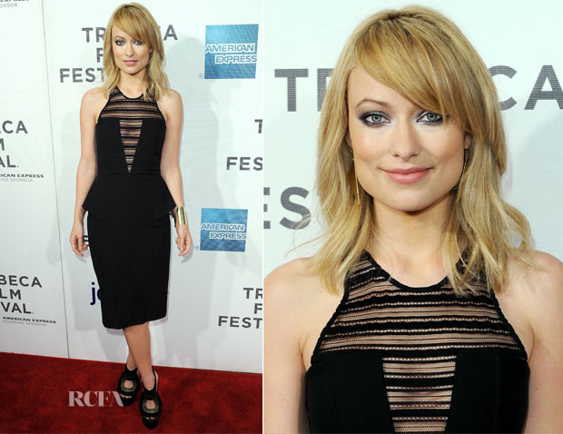 Olivia Wilde In Mason by Michelle Mason - ‘Deadfall’ Tribeca Film Festival Premiere