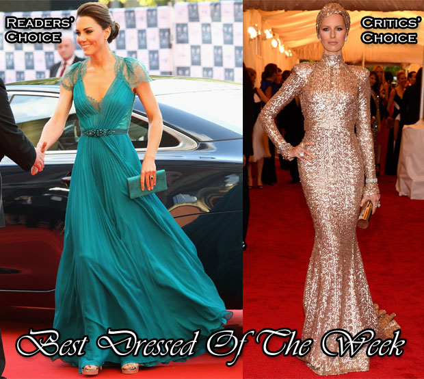 Best Dressed Of The Week - Catherine, Duchess of Cambridge In Jenny Packham & Karolina Kurkova In Rachel Zoe