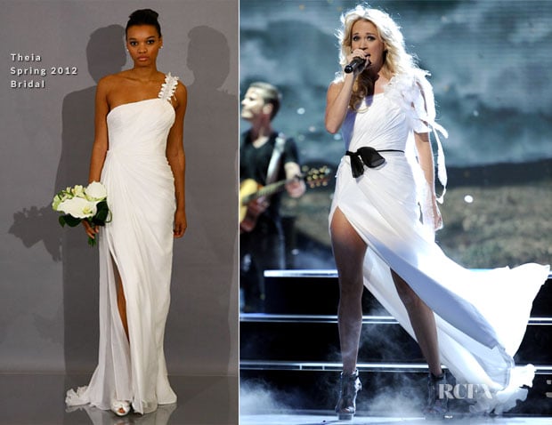 Carrie Underwood In Theia - ‘American Idol’ Top 5 to 4 Live Elimination Show
