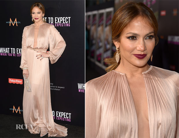 Jennifer Lopez In Maria Lucia Hohan - ‘What To Expect When You're Expecting’ LA Premiere
