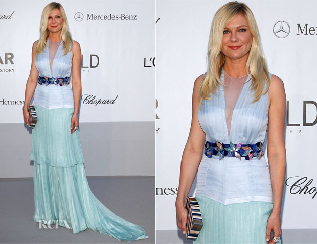 Kirsten Dunst In Louis Vuitton - amfAR’s Cinema Against AIDS Gala 2012