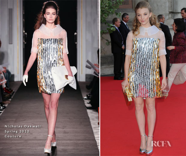 Natalie Dormer In Nicholas Oakwell - ‘Ballgowns British Glamour Since 1950’ Private View