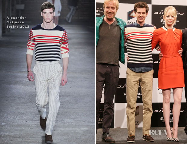 Andrew Garfield In Alexander McQueen - ‘The Amazing Spiderman’ Tokyo Press Conference
