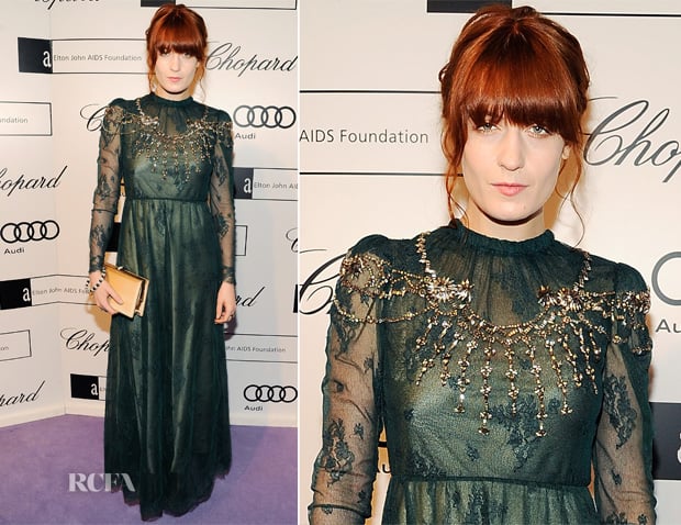 Florence Welch In Valentino - 14th Annual White Tie and Tiara Ball to Benefit Elton John AIDS Foundation