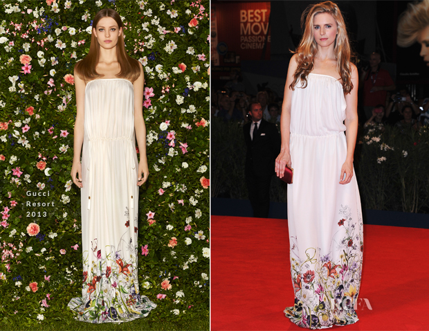 Brit Marling In Gucci - ‘The Iceman’ Venice Film Festival Premiere