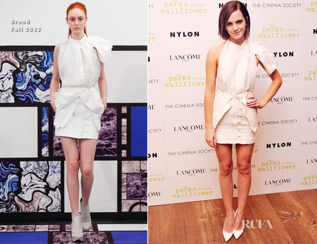 Emma Watson In Brood - ‘The Perks Of Being A Wallflower’ New York Screening