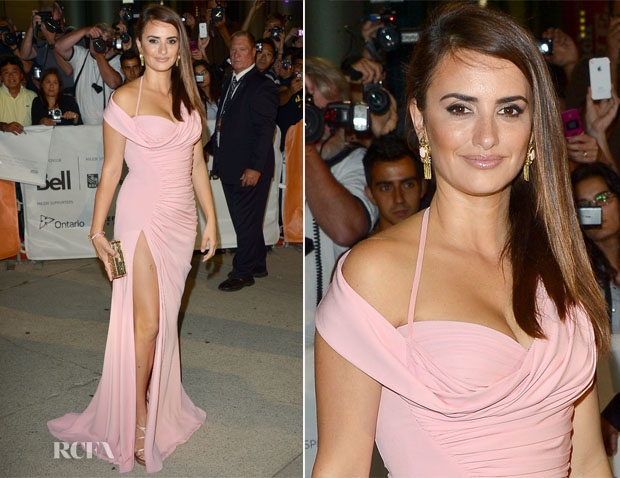 Penelope Cruz In Vintage Atelier Versace Twice Born Toronto Film Festival Premiere Red Carpet Fashion Awards