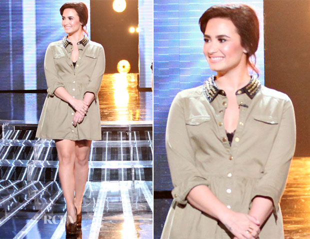 Demi Lovato In Topshop - ‘The X Factor’ Season 2 Top 16 To 12 Live Elimination Show