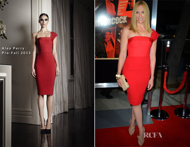 Toni Collette In Alex Perry Pre-Fall - ‘Hitchcock’ LA Premiere copy