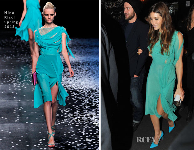 Jessica Biel In Nina Ricci - ‘Playing for Keeps’ Premiere After-Party