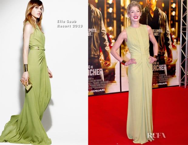 Rosamund Pike In Elie Saab R13 - ‘Jack Reacher’ Stockholm Premiere