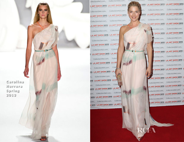 Ali Larter In Carolina Herrera - LA Art Show Opening Night Premiere Party