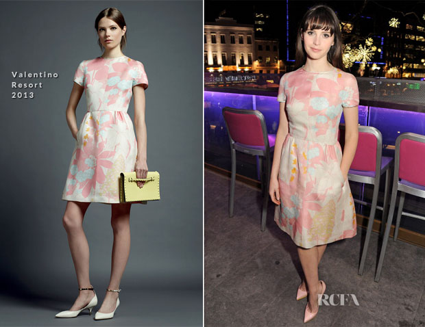 Felicity Jones In Valentino - 'Cheerful Weather for the Wedding' London Screening