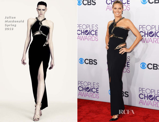 Heidi Klum In Julien Macdonald - 2013 People’s Choice Awards