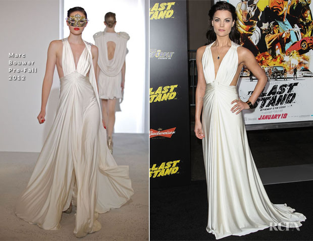 Jaimie Alexander In Marc Bouwer - ‘The Last Stand’ LA Premiere