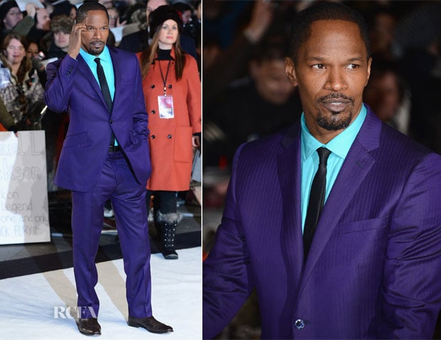 Jamie Foxx In Ozwald Boateng - 'Django Unchained' London Preimere