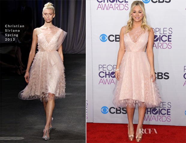 Kaley Cuoco In Christian Siriano - 2013 People’s Choice Awards