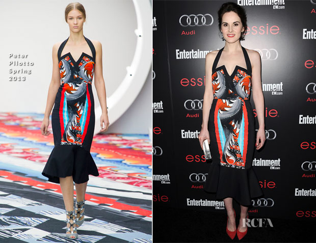 Michelle Dockery In Peter Pilotto - Entertainment Weekly’s Pre-SAG Awards Party