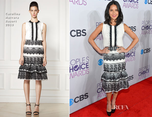 Olivia Munn In Carolina Herrera - 2013 People’s Choice Awards