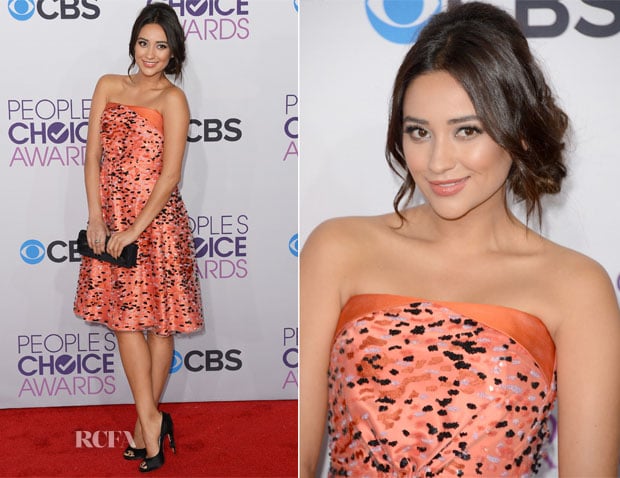 Shay Mitchell In Giorgio Armani - 2013 People’s Choice Awards