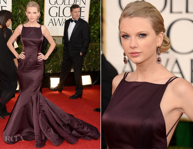 Taylor Swift In Donna Karan Atelier – 2013 Golden Globe Awards