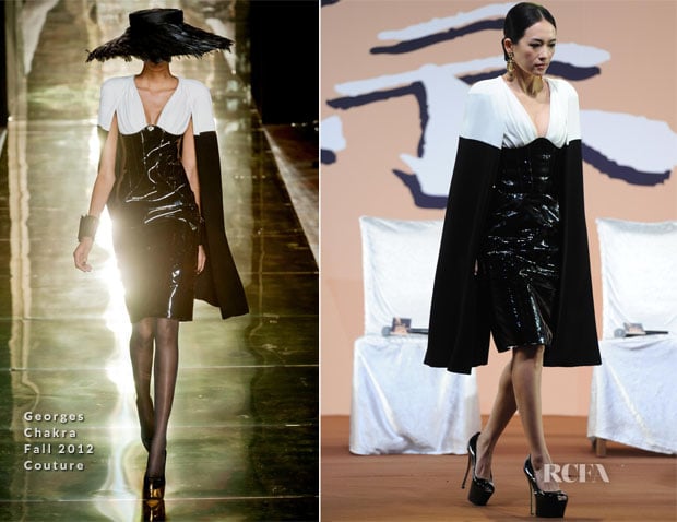 Zhang Ziyi In Georges Chakra Couture - ‘The Grandmasters’ Beijing Press Conference