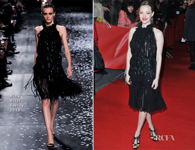 Amanda Seyfried In Nina Ricci - ‘Les Miserables’ Berlin Film Festival Premiere