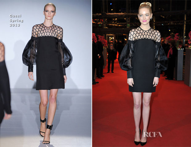 Emma Stone In Gucci - 'The Croods' Berlin Film Festival Premiere