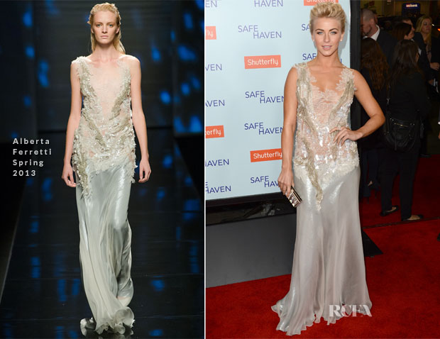 Julianne Hough In Alberta Ferretti - 'Safe Haven' LA Premiere