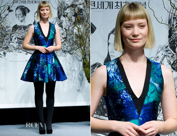 Mia Wasikowska In Proenza Schouler - 'Stoker' Seoul Press Conference