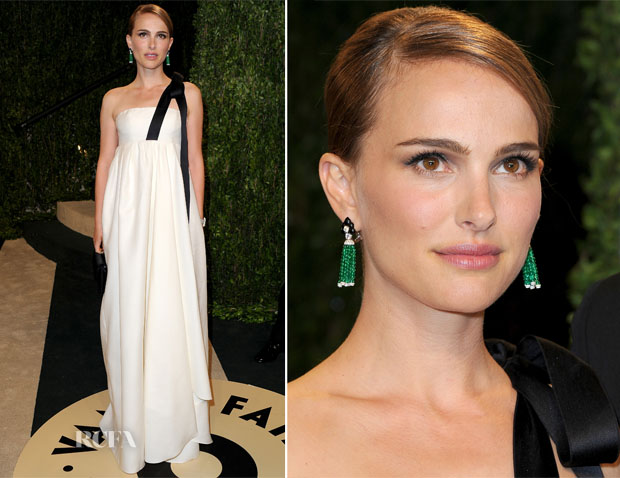 Natalie Portman In Christian Dior - 2013 Vanity Fair Party