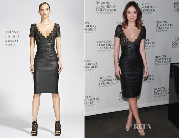 Olivia Wilde In Talbot Runhof - Revlon Luxurious ColorSilk Buttercream Launch