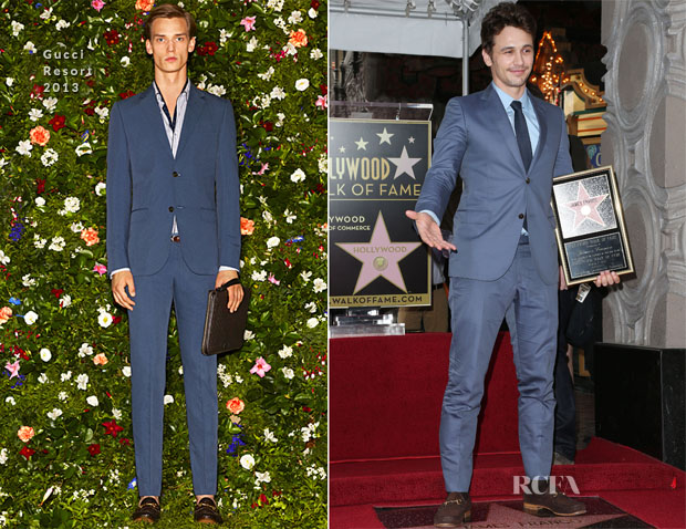 James Franco In Gucci - Hollywood Walk of Fame Unveiling