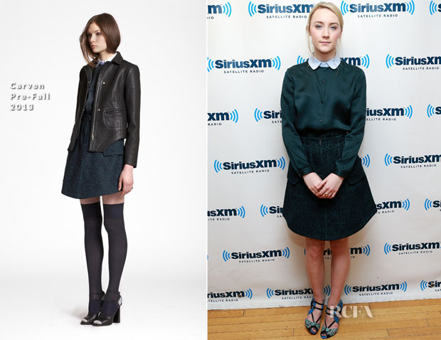 Saoirse Ronan In Carven - SiriusXM Studios