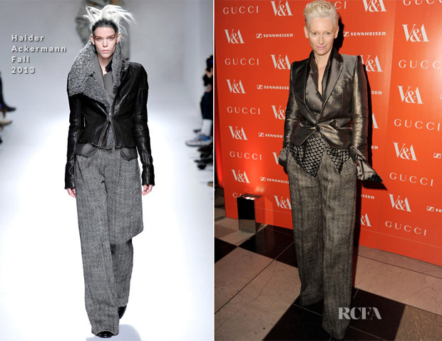 Tilda Swinton In Haider Ackermann - 'David Bowie Is' Exhibition Private Viewing