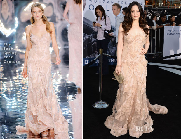 Andrea Riseborough In Elie Saab Couture - ‘Oblivion’ LA Premiere