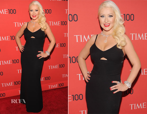 Christina Aguilera In Victoria Beckham - 2013 Time 100 Gala