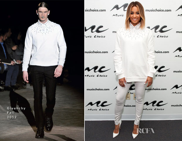 Ciara In Givenchy - Music Choice's 'U&A' Visit